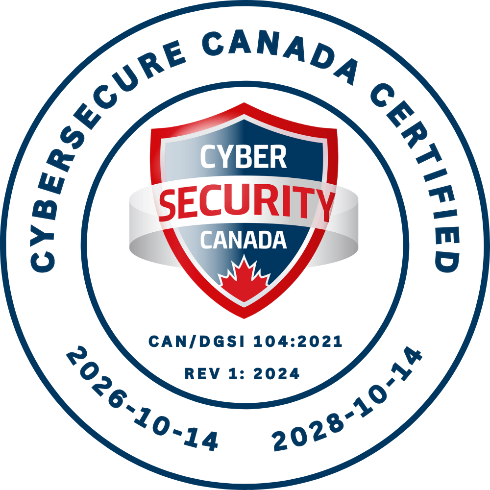 CyberSecure Canada Certified badge valid 2026 to 2028